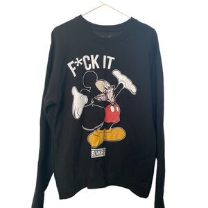 Black Graphic Men Sweater